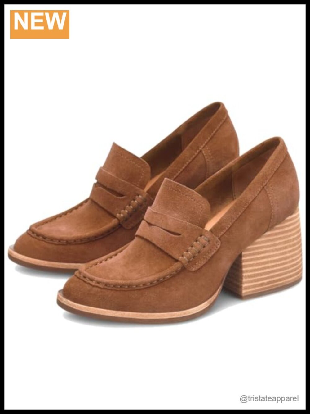 Faux Leather Chunky Platform Loafers Slip On Round Toe Suede Pumps
